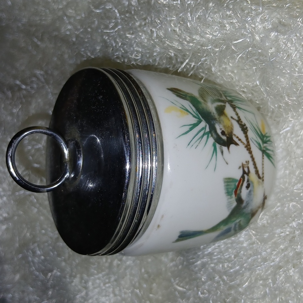 Royal Worcester Porcelain made in England egg coddlers birds vintage EUC